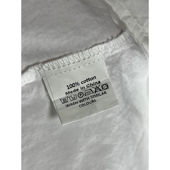 Tiered V Neck Short Sleeve Midi Dress Women's 4XL White Beach Boho Coastal - Picture 4 of 14